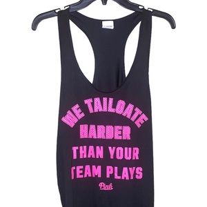 Victoria's Secret PINK 'Tailgate Harder' Tank (Size Large)